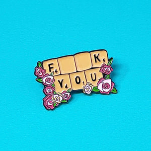 SCRABBLE F*CK YOU PIN