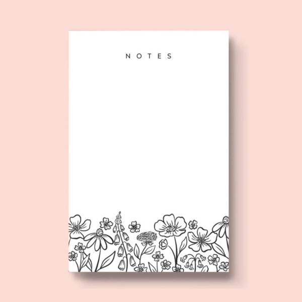 PRESSED FLORAL NOTEPAD