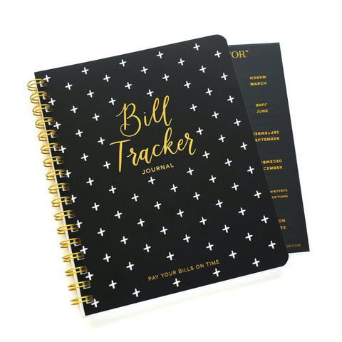 BILL TRACKER JOURNAL - BLACK