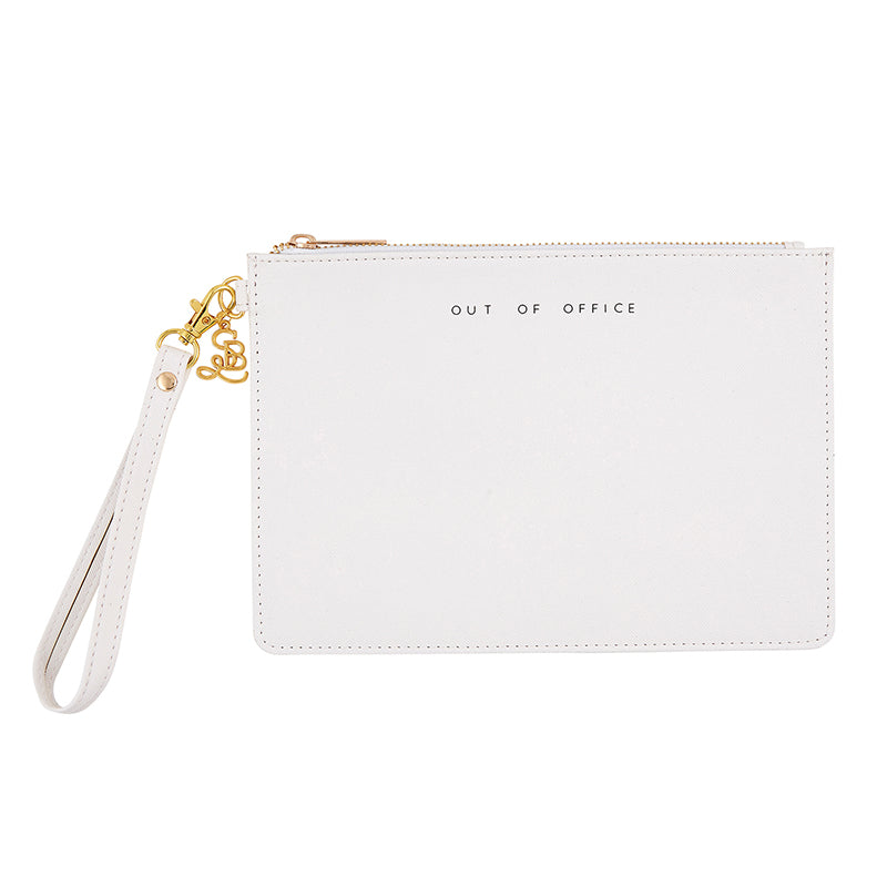 OUT OF OFFICE ZIPPER POUCH