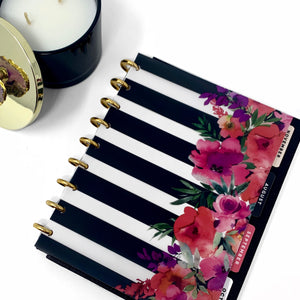 SUNSET STRIPE FLORAL VELLUM DASHBOARD