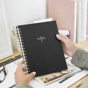 2022 SIGNATURE SPIRAL PLANNER - BLACK