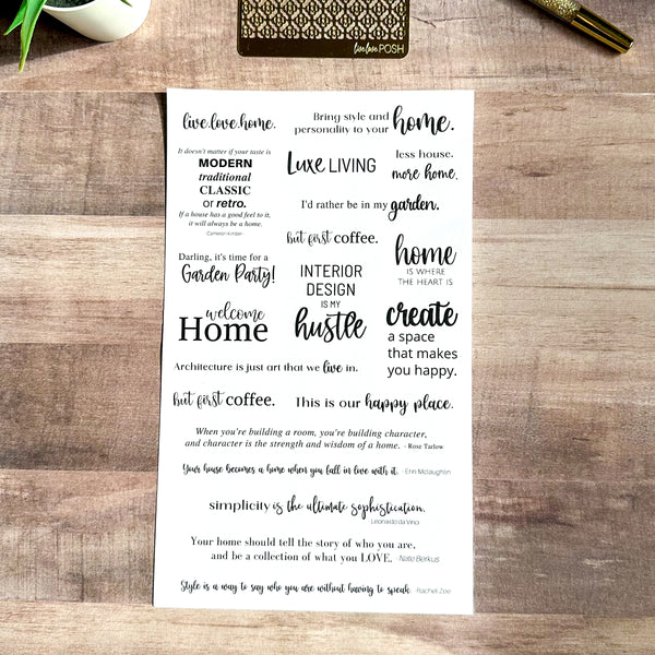 LUXE LIVING STICKER BOOK