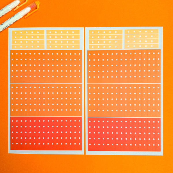 ORANGE BLOOMS FUNCTIONALLY CHIC STICKER BOOK