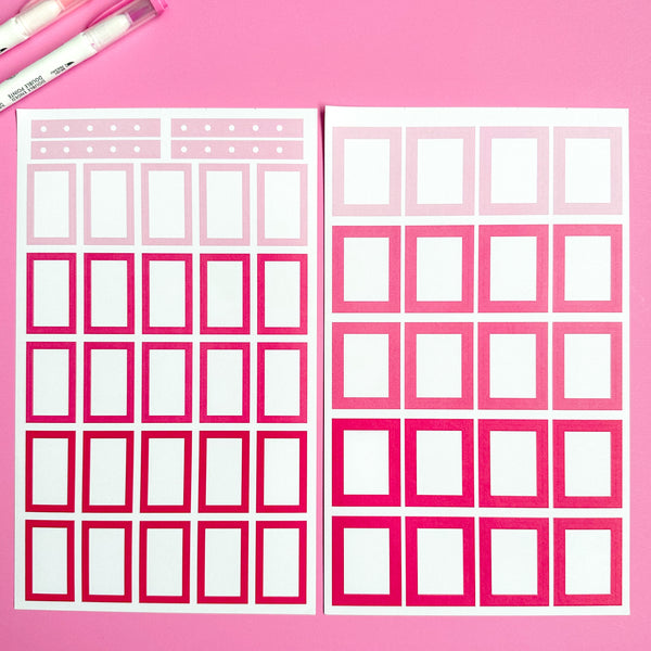 PINK BLOOMS FUNCTIONALLY CHIC STICKER BOOK