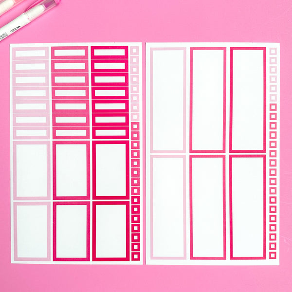 PINK BLOOMS FUNCTIONALLY CHIC STICKER BOOK