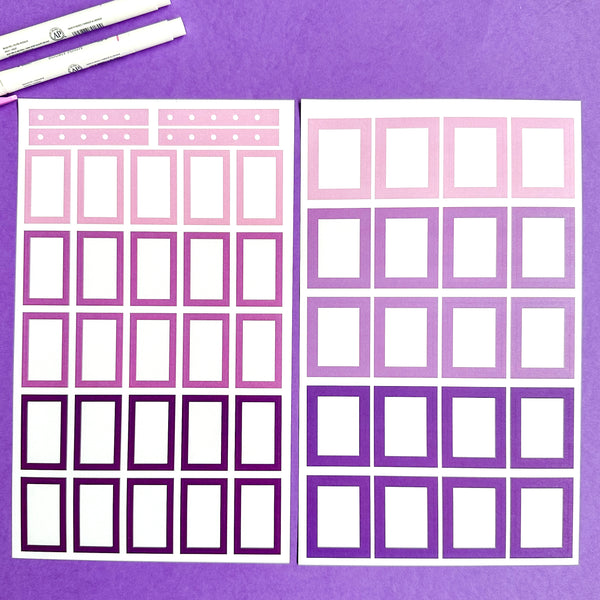 PURPLE BLOOMS FUNCTIONALLY CHIC STICKER BOOK