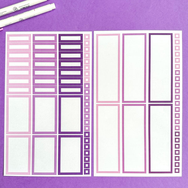PURPLE BLOOMS FUNCTIONALLY CHIC STICKER BOOK