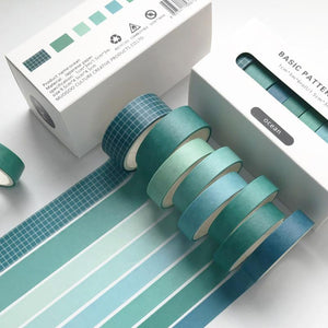 WASHI TAPE SET - OCEAN / TEAL BLUE