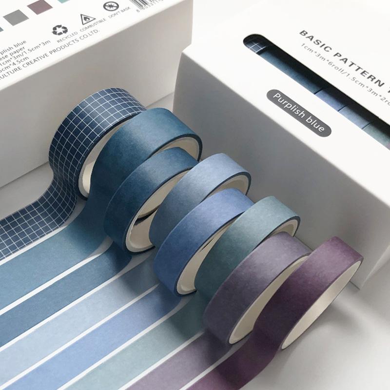 WASHI TAPE SET - MIDNIGHT / PURPLISH BLUE