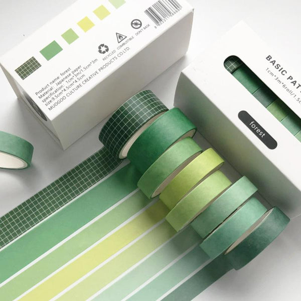 Fresh Green Forest Washi Tape Set - Limited Edition – Original Kawaii Pen