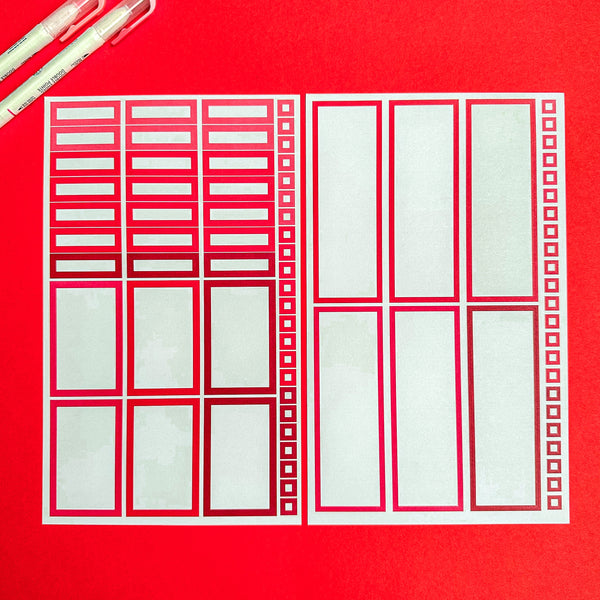 RED BLOOMS FUNCTIONALLY CHIC STICKER BOOK