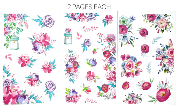 POSH BLOOMS & ICONS STICKER BOOK