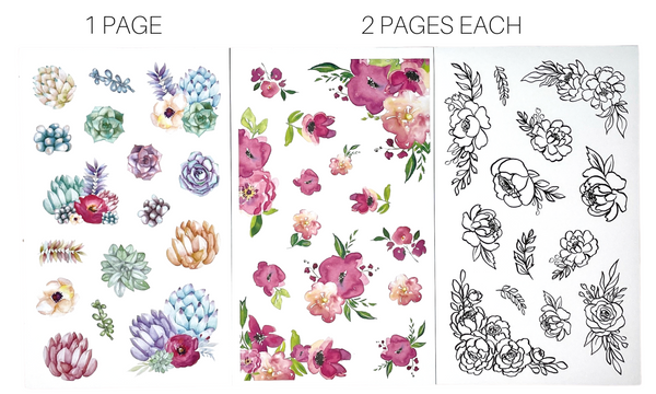 POSH BLOOMS & ICONS STICKER BOOK