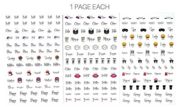 POSH BLOOMS & ICONS STICKER BOOK