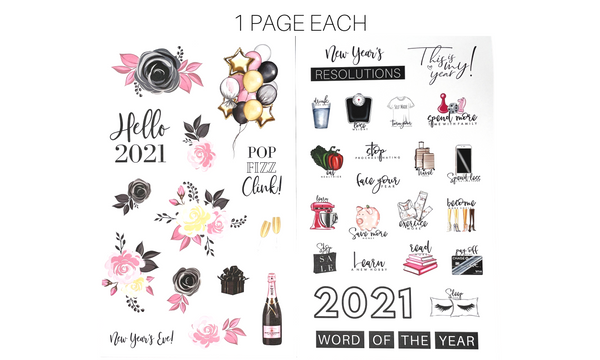 POSH BLOOMS & ICONS STICKER BOOK
