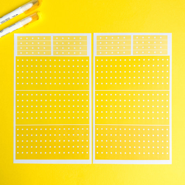YELLOW BLOOMS FUNCTIONALLY CHIC STICKER BOOK