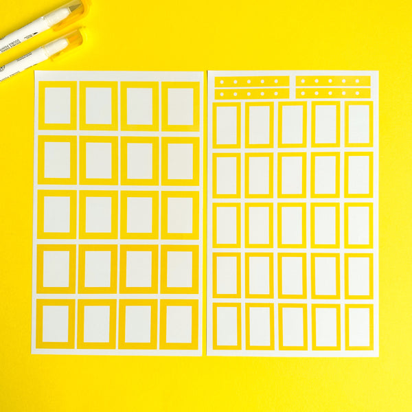 YELLOW BLOOMS FUNCTIONALLY CHIC STICKER BOOK
