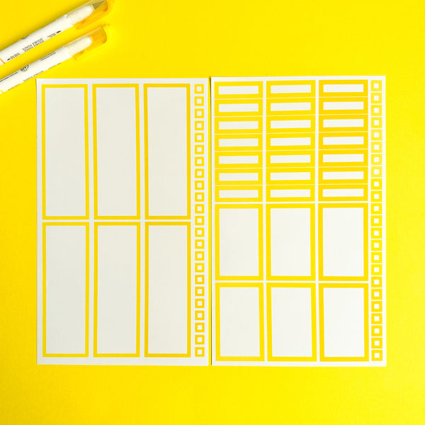 YELLOW BLOOMS FUNCTIONALLY CHIC STICKER BOOK